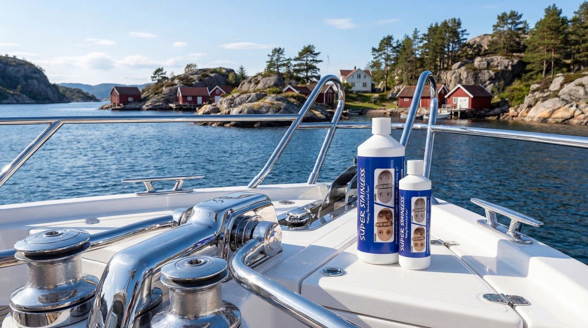 Super Stainless – effektiv rengöring av rostfritt stål på båt