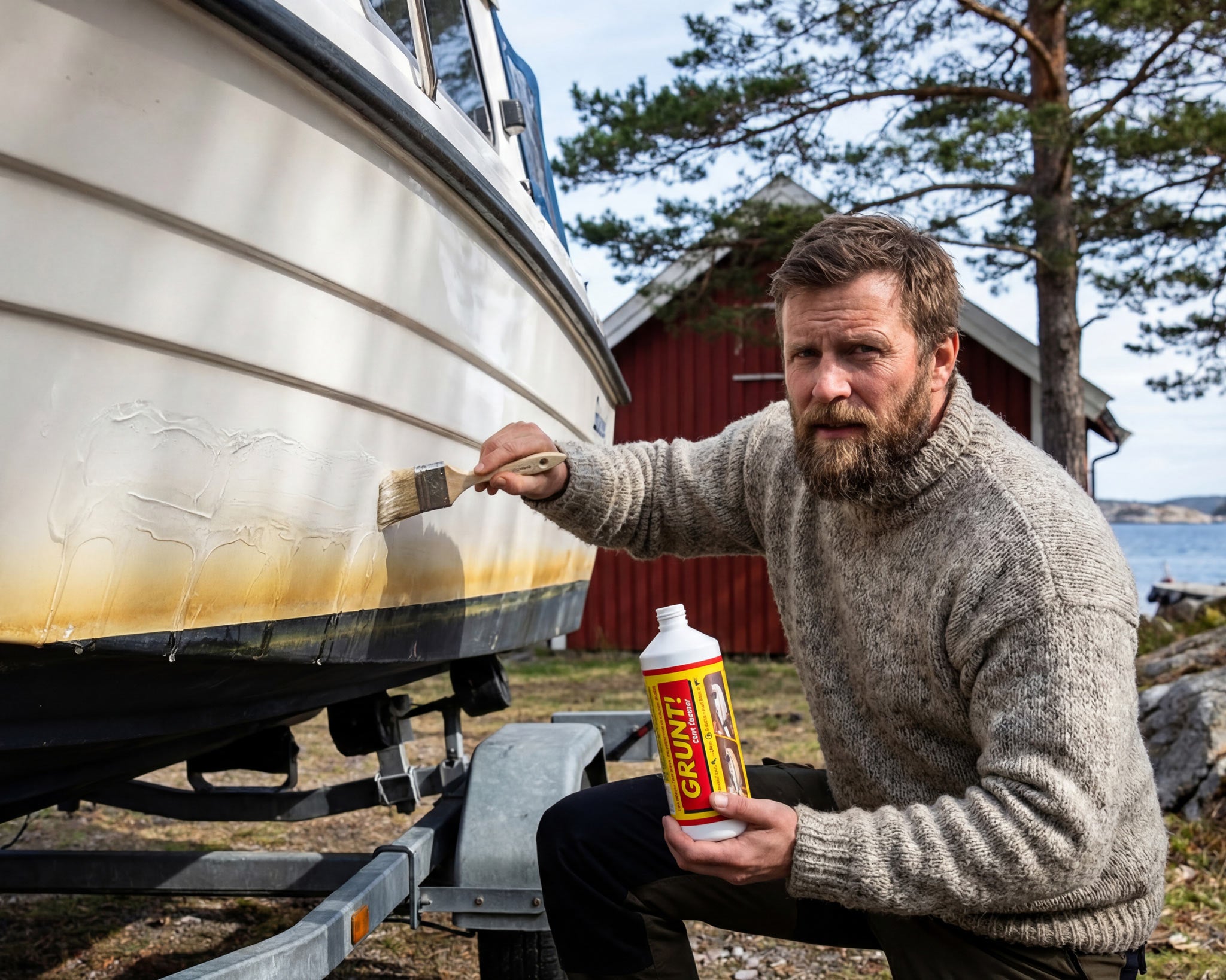 GRUNT! fjerner gulning og misfarging på gelcoat