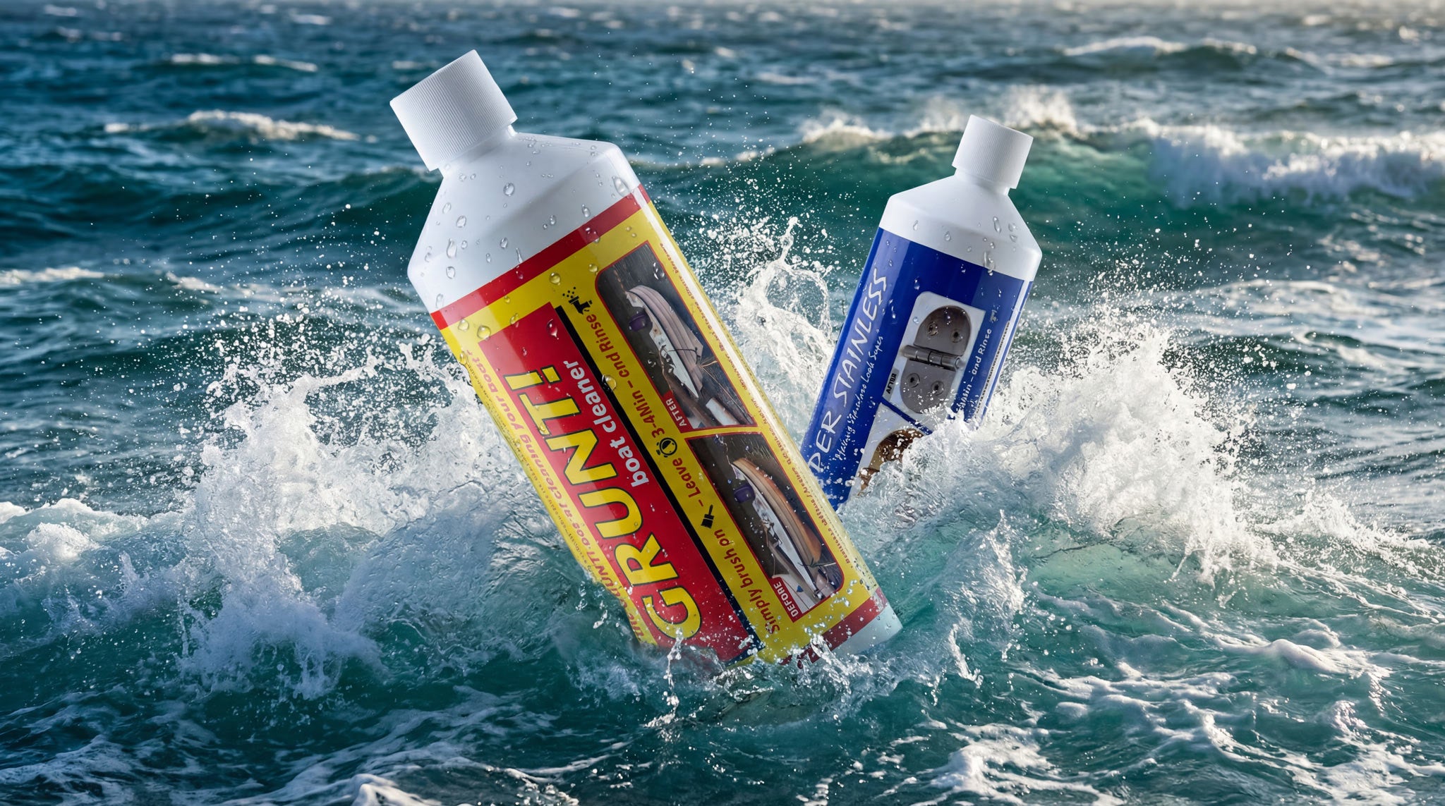 GRUNT! og Super Stainless, effektiv og skånsom båt- og metallrens fra Boat Buddy