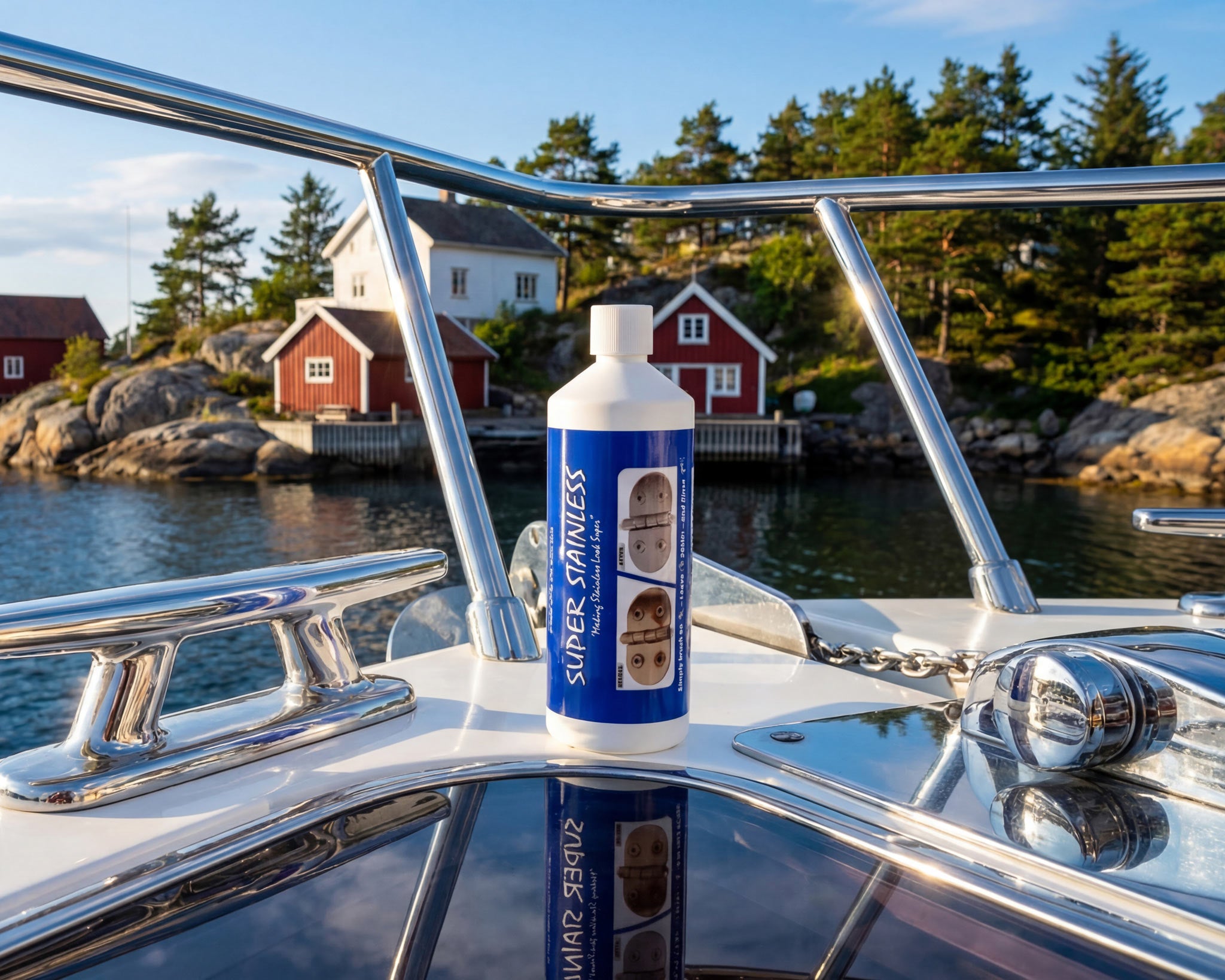 Super Stainless gir glans til rustfrie detaljer om bord