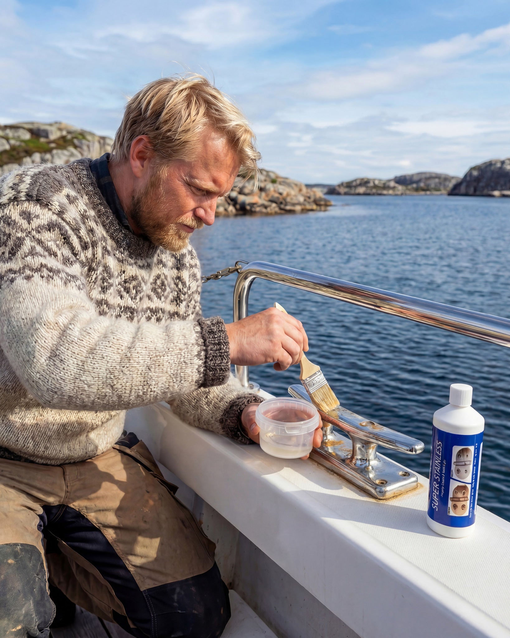 Super Stainless gir glans til rustfrie detaljer om bord