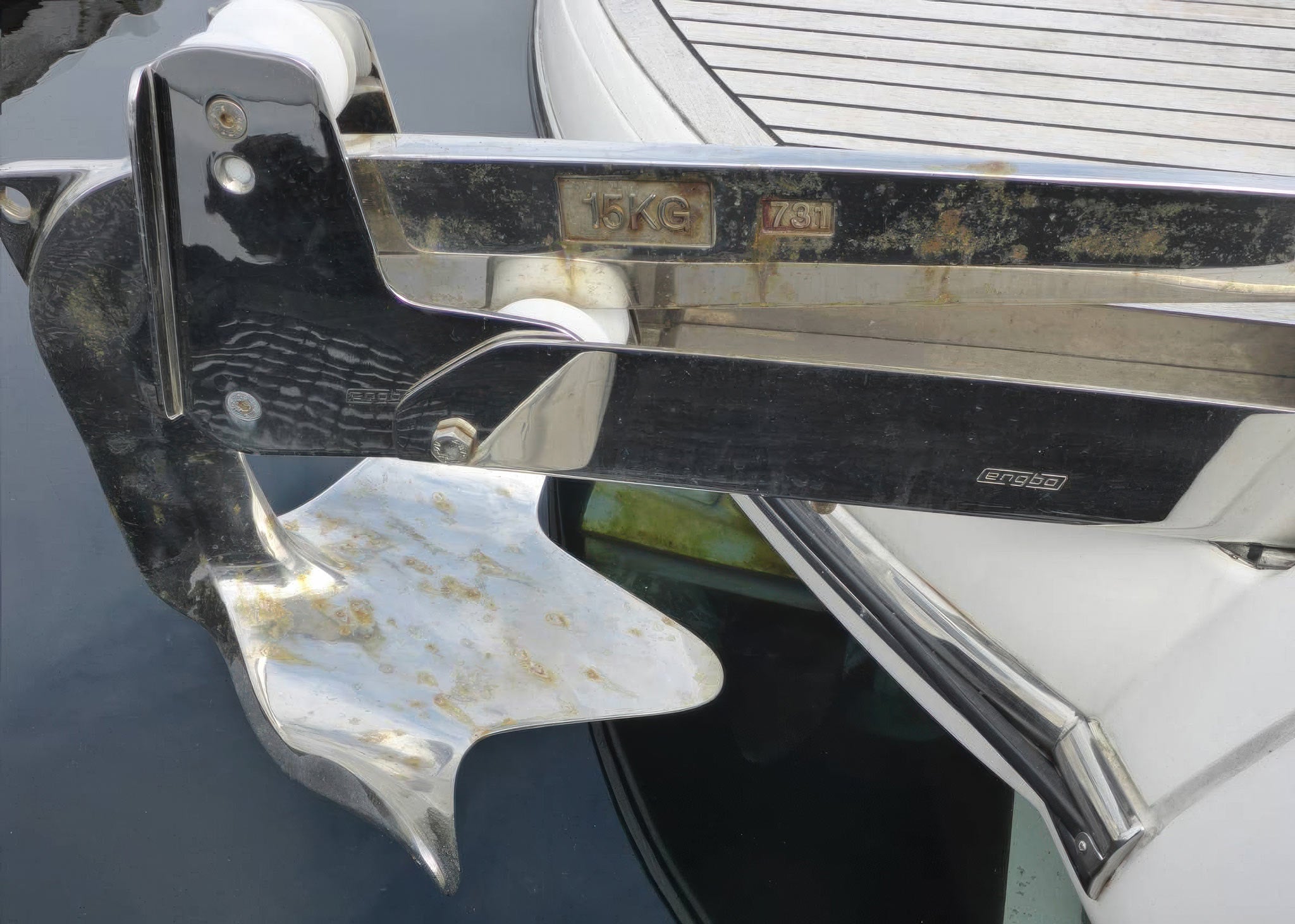 Rustfritt stål før behandling med Super Stainless