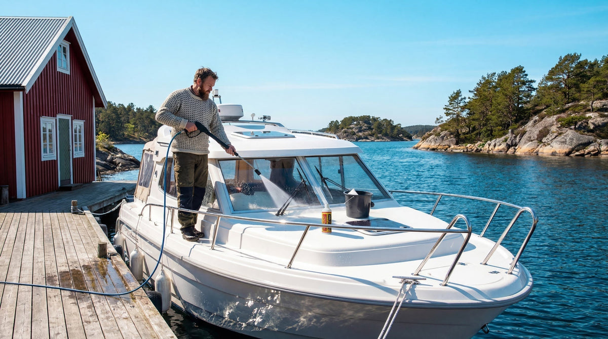 Så här tar du bort gulbrun missfärgning på gelcoat – helt utan skrubbande