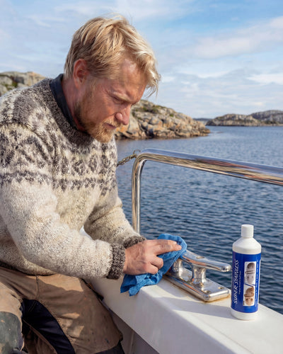 Super Stainless gir glans til rustfrie detaljer om bord