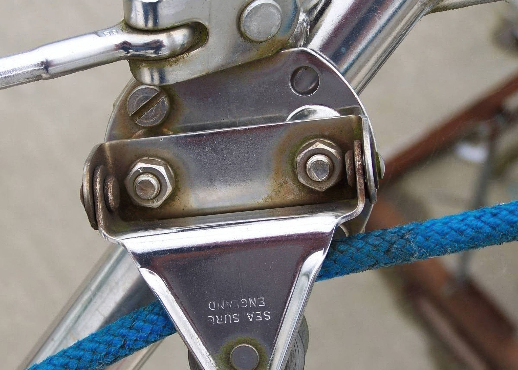 Rustfritt stål før behandling med Super Stainless