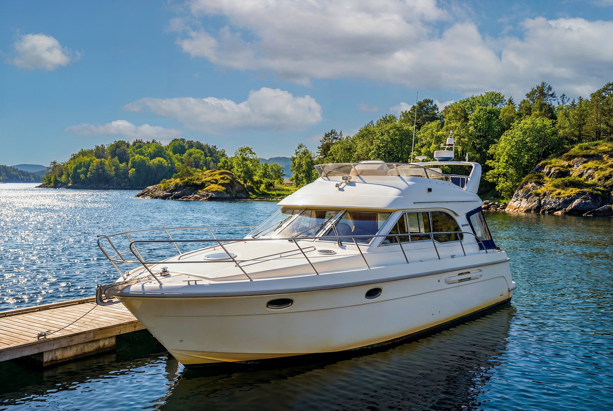 Gelcoat med gulning og misfarging før rengjøring